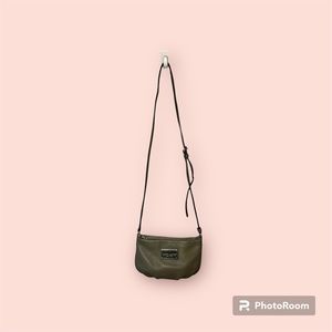Marc Jacobs New York Crossbody Purse Handbag Grey Leather